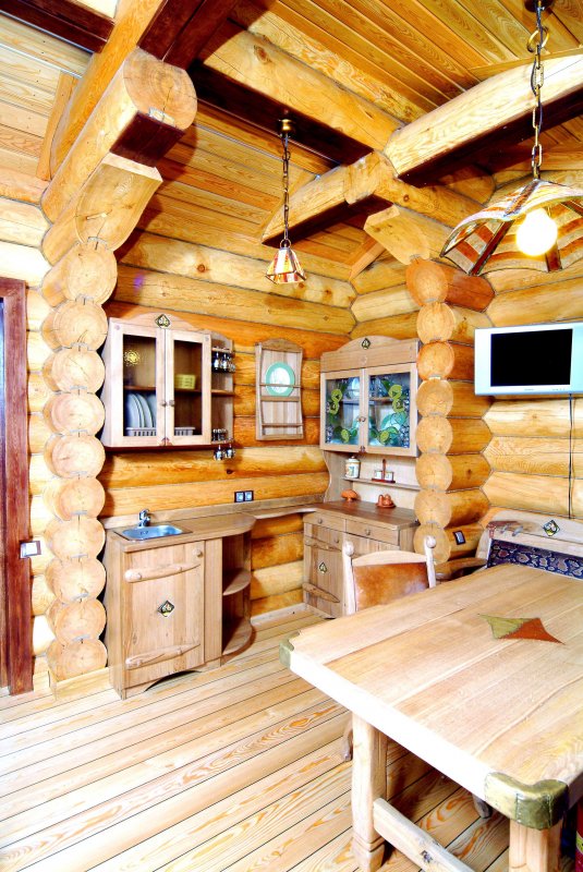 Баня из кругляка внутренняя отделка