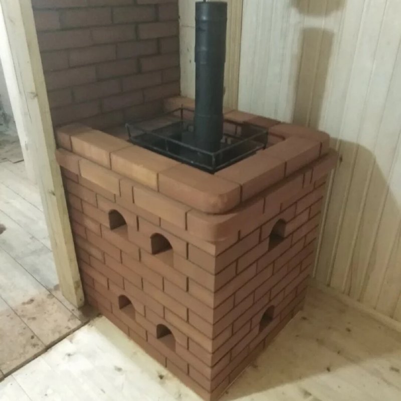 Кладка печи Гефест кирпичом