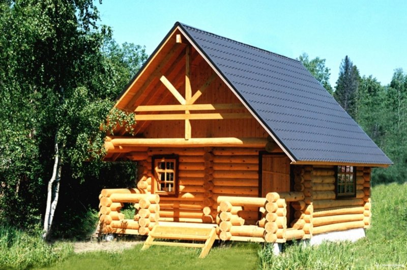 Сруб бани