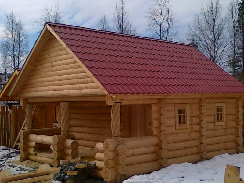 Баня из кругляка
