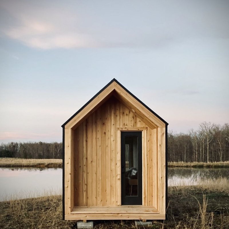 .Tiny House в стиле барнхаус