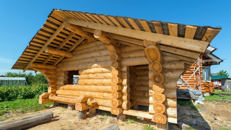Срубы бань из бревна