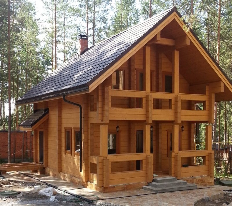 Дом-баня из клееного бруса проекты