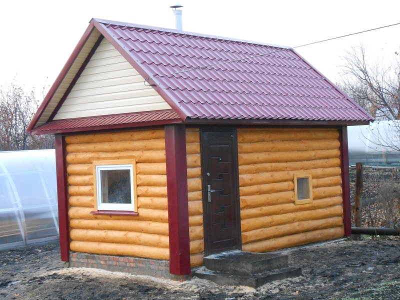 Баня 3 на 5 снаружи