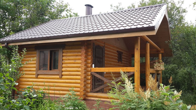 Баня из калиброванного бруса фото