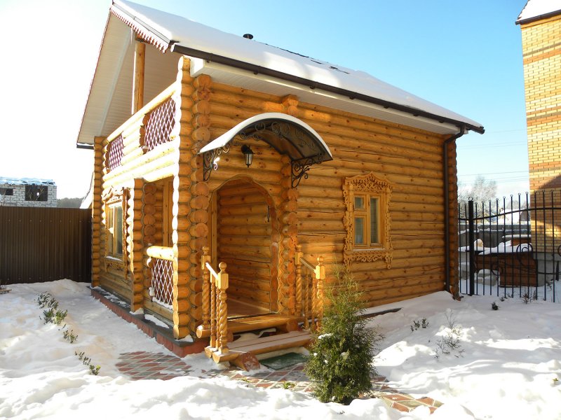 Печка для бани из сруба