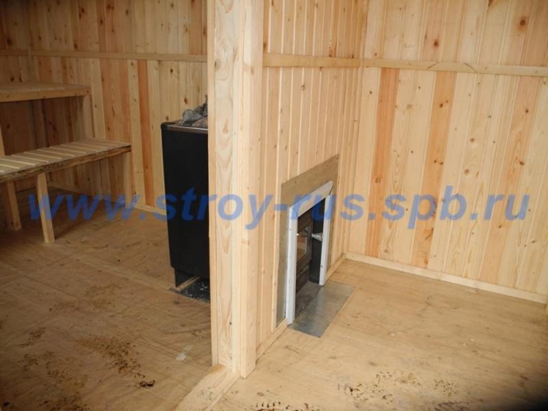 Баня дача внутри 2,5х2