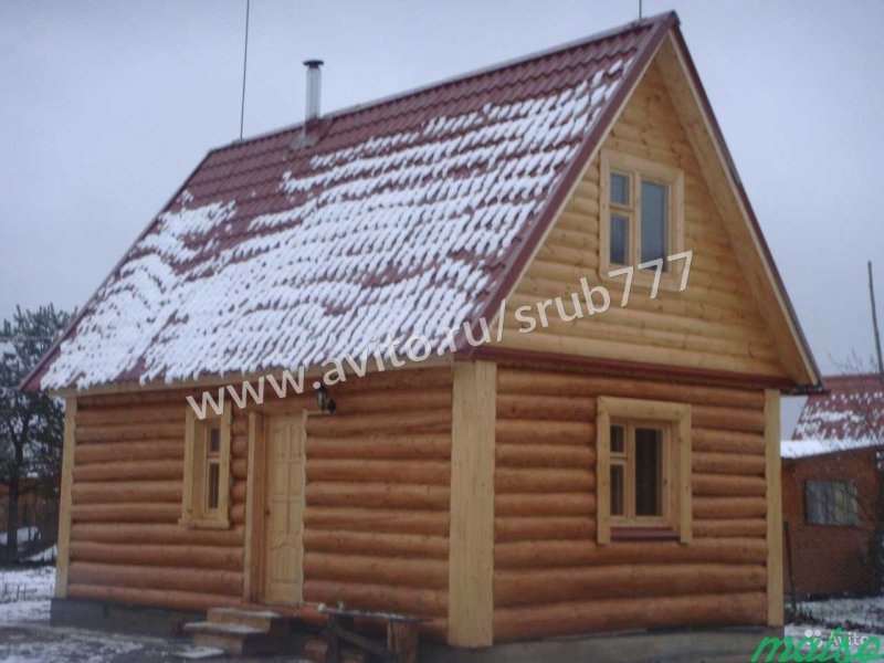 Отделка фронтонов из бревна