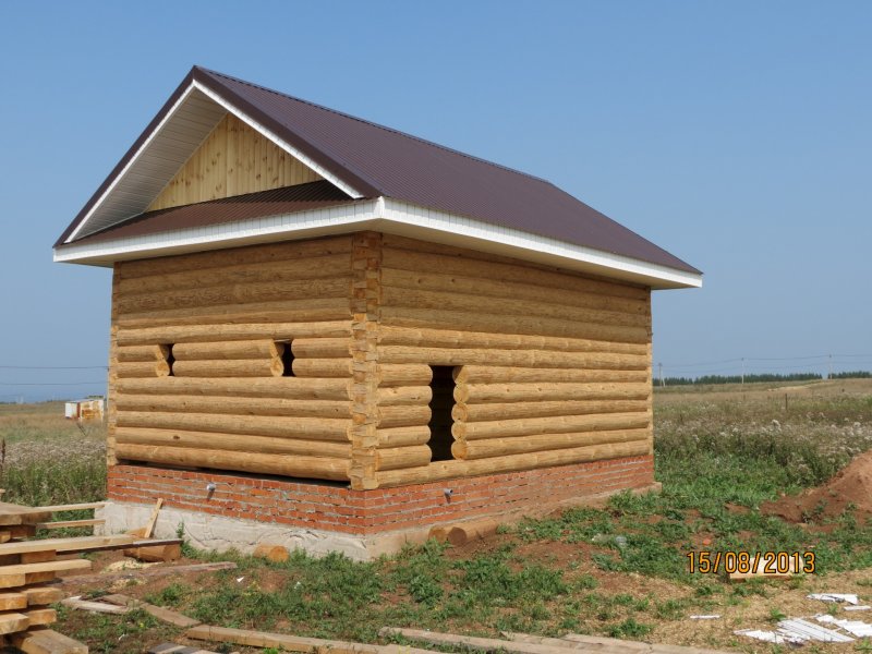 Сруб бани 6 на 3