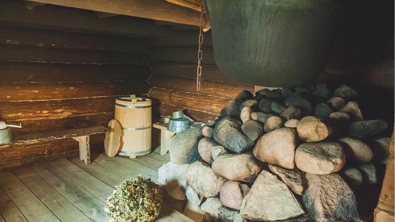 Старинная карельская баня