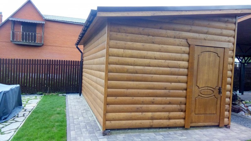 Хозблок сарай из блокхауса