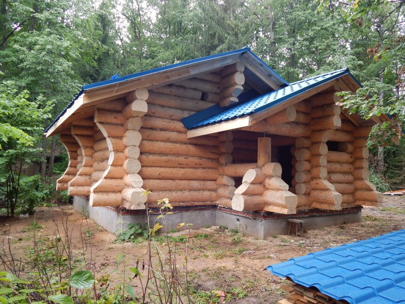 Сруб бани