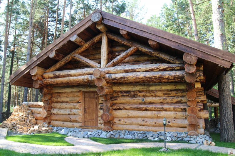 Баня из кругляка