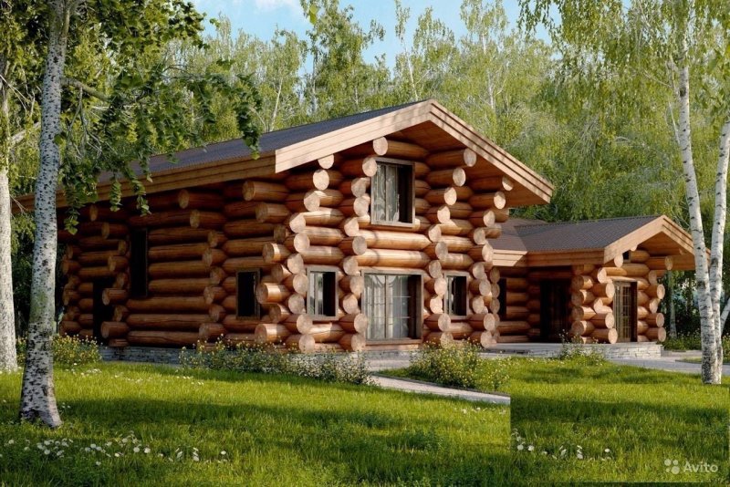 Баня из рубленного бревна