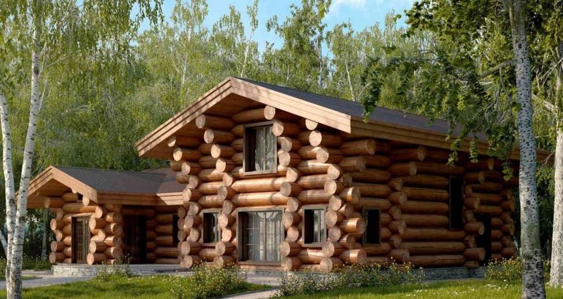 Баня из бревна
