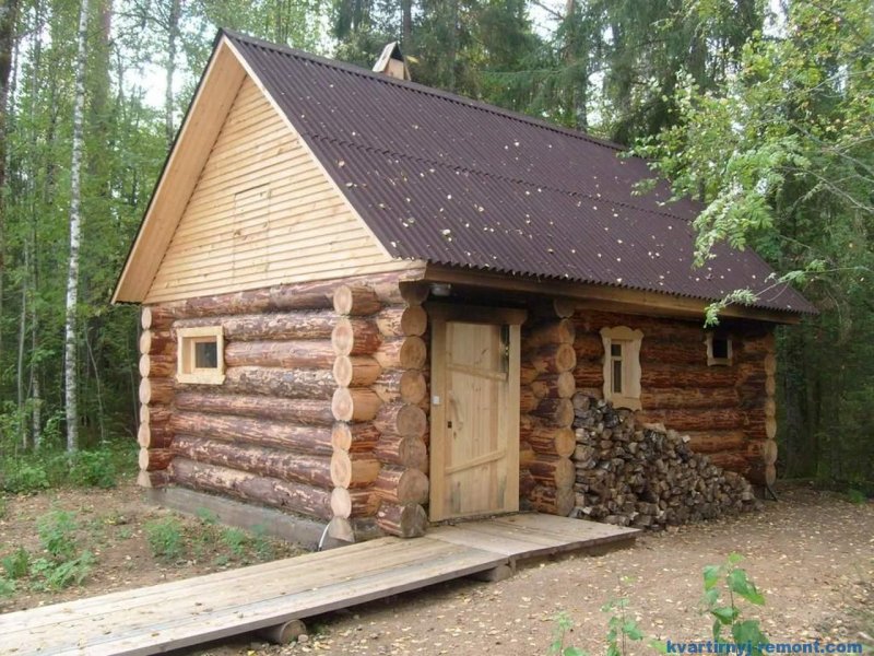 Баня снаружи