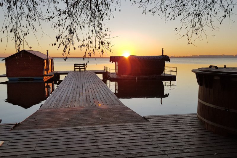 Банный комплекс на воде