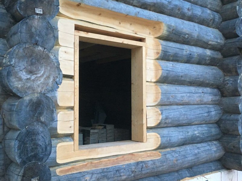 Отделка дома из лафета