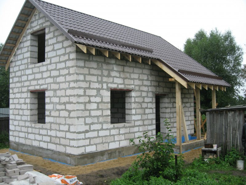 Баня из газоблока