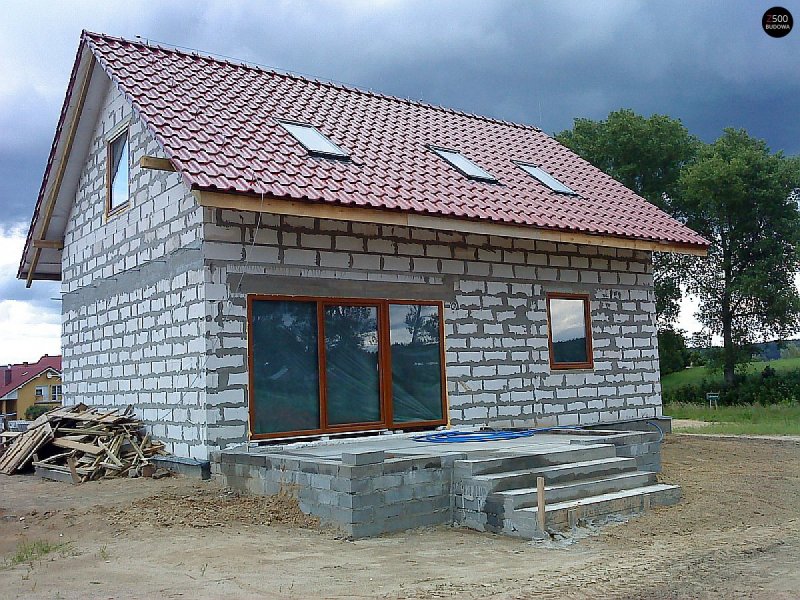 Баня из керамзитобетонных блоков 4х4