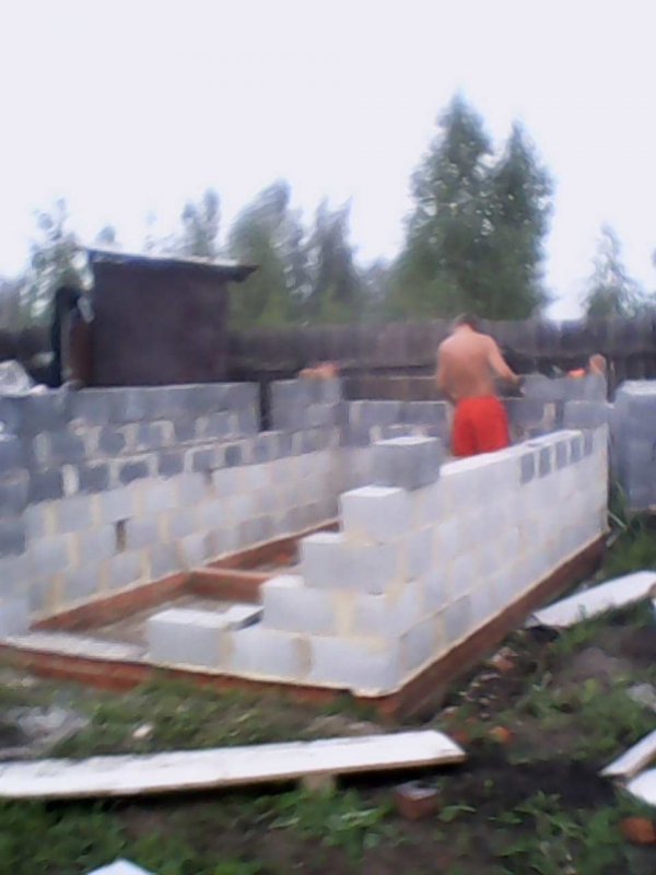 Баня из блоков под ключ внутри