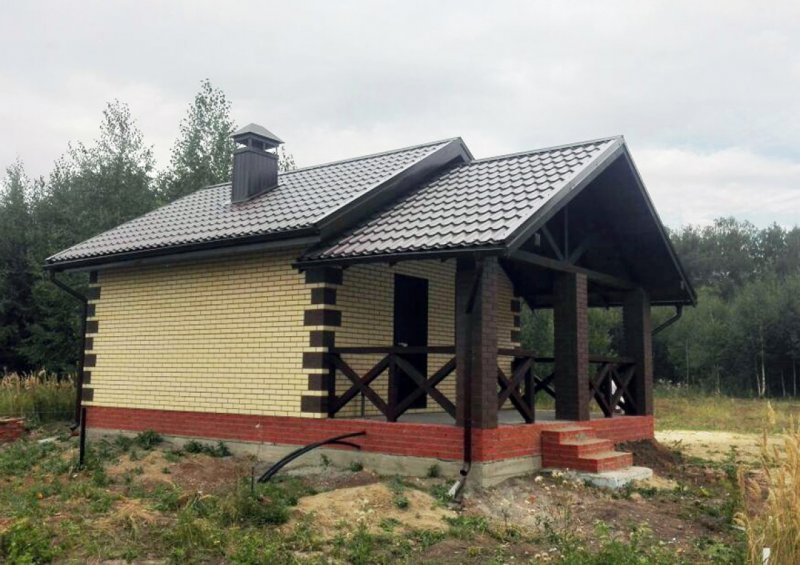 Кирпичная баня 6х6