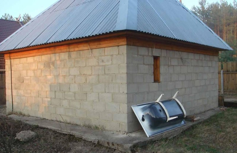 Баня из шлакоблока 5х3