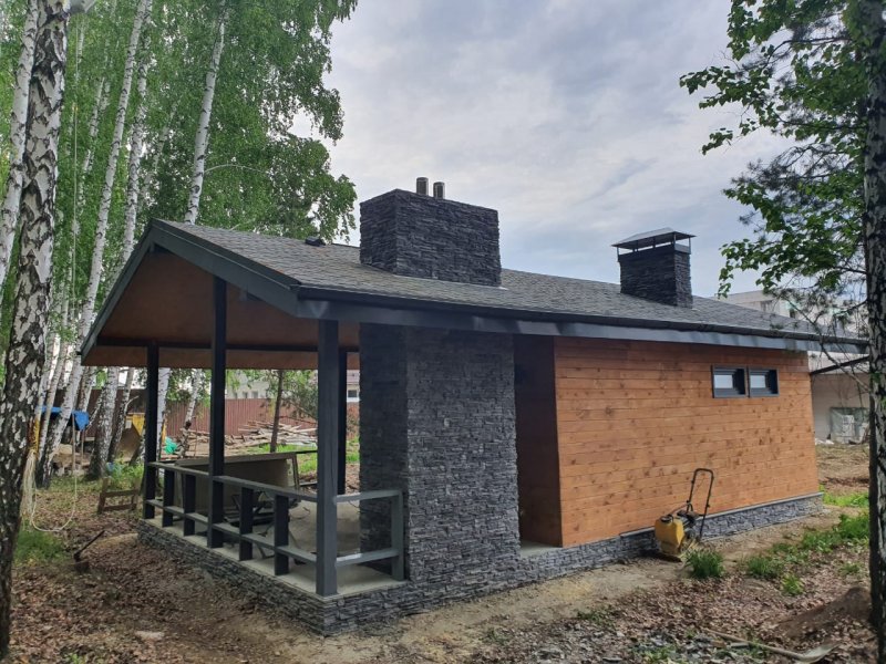 Баня из газобетона