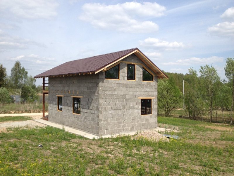 Баня дом из арболитовых блоков
