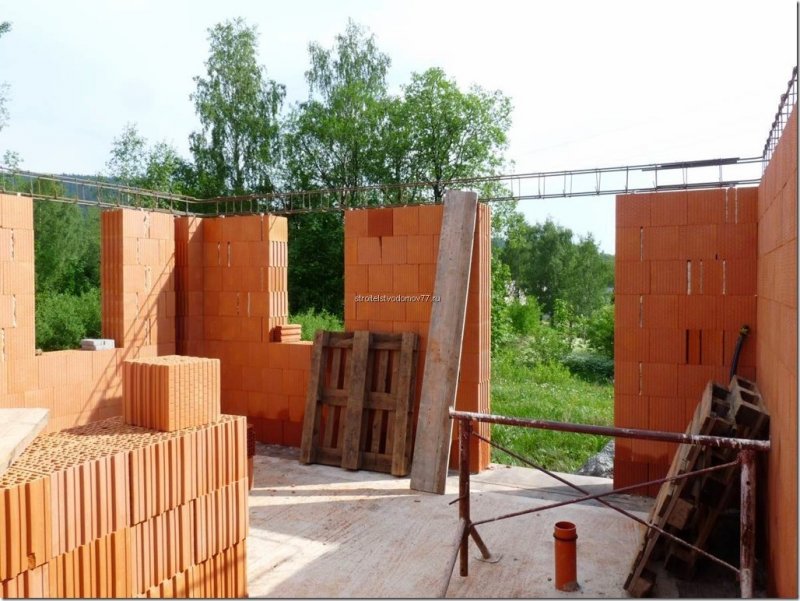 Сарай из керамических блоков