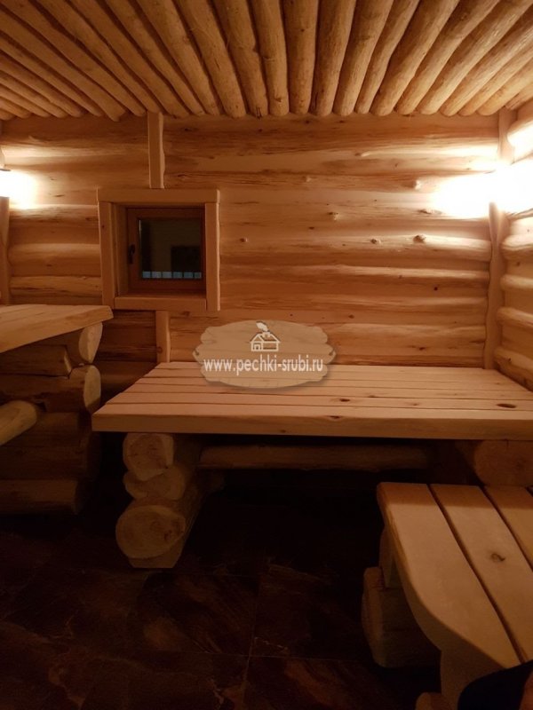 Отделка бани в диком стиле