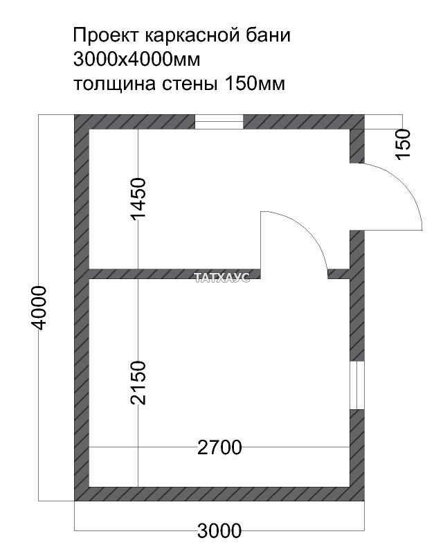 Каркасная баня 3х4 планировка смета пиломатериала