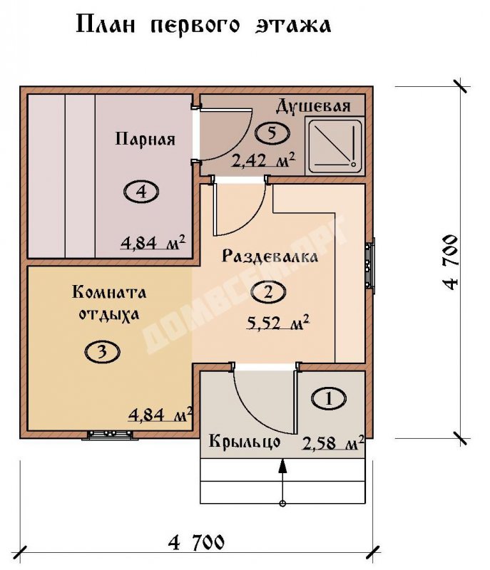Мобильная баня 7х2.3