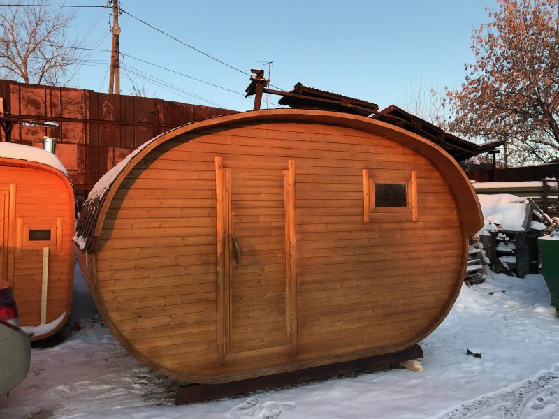 Баня бочка овальная 3х6
