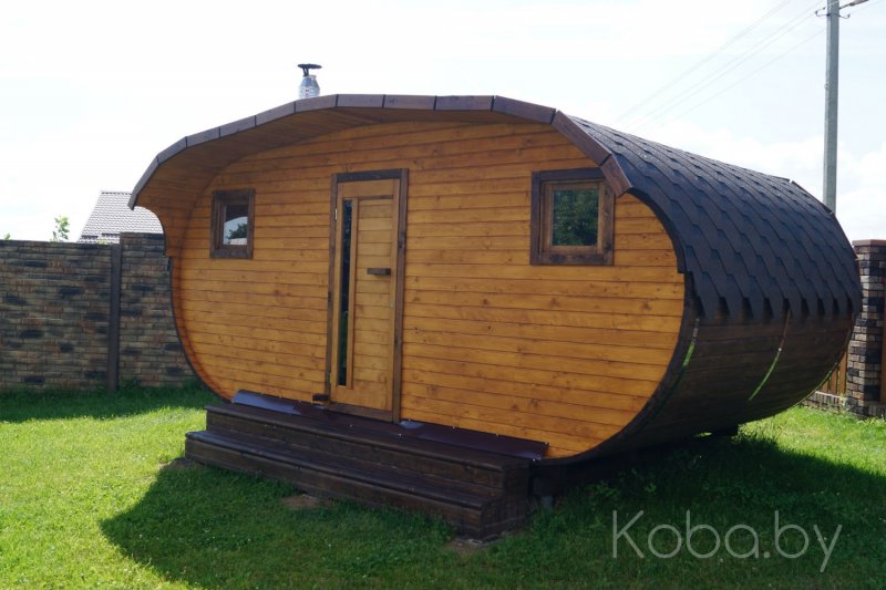 Баня бочка овальная 3х6