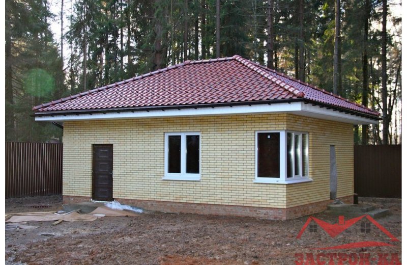 Баня из блочного кирпича