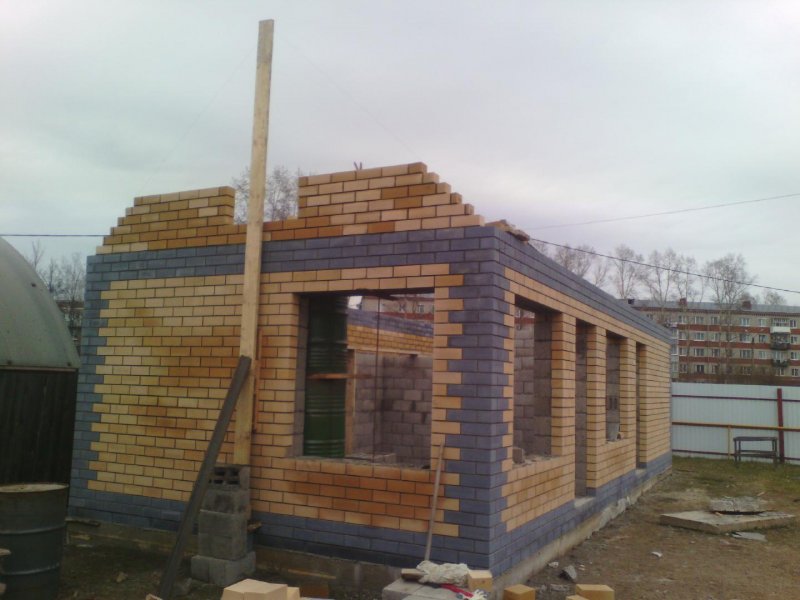Баня из кирпича 3х4