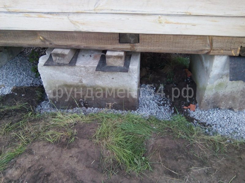 Фундаментные блоки под баню