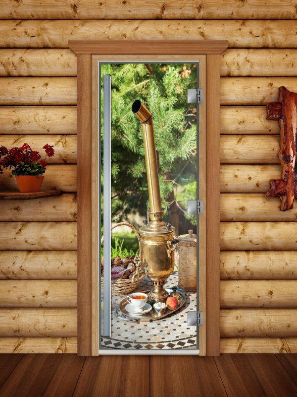 Дверь DOORWOOD Элит с рисунком мишки