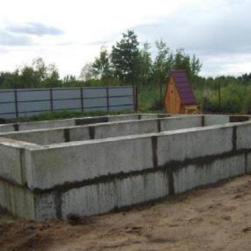 Ленточный фундамент ФБС