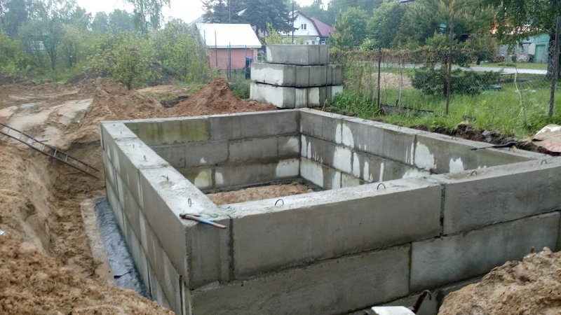Гараж на блоках ФБС