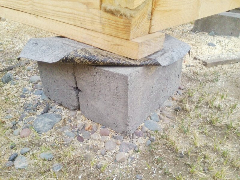 Беседка на УФБС блоках
