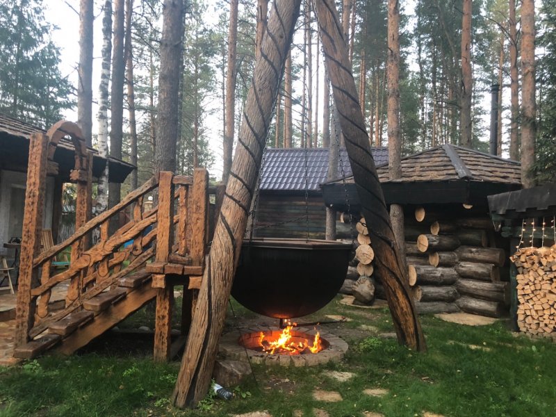 Банный комплекс в лесу