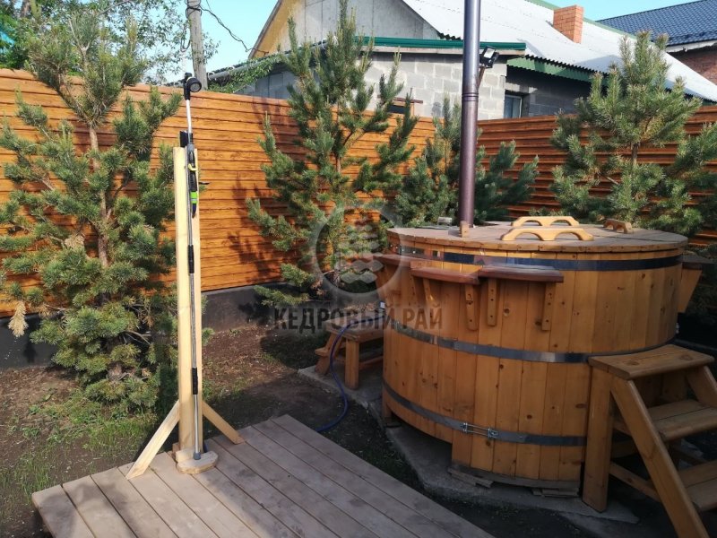 Бани бочки с купелью