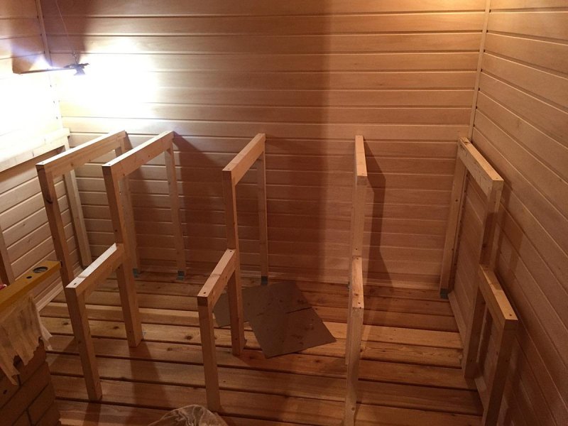 Отделка бани из бруса