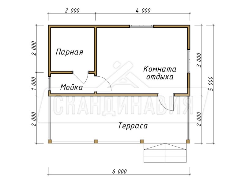 Баня 3.5 на 3.8