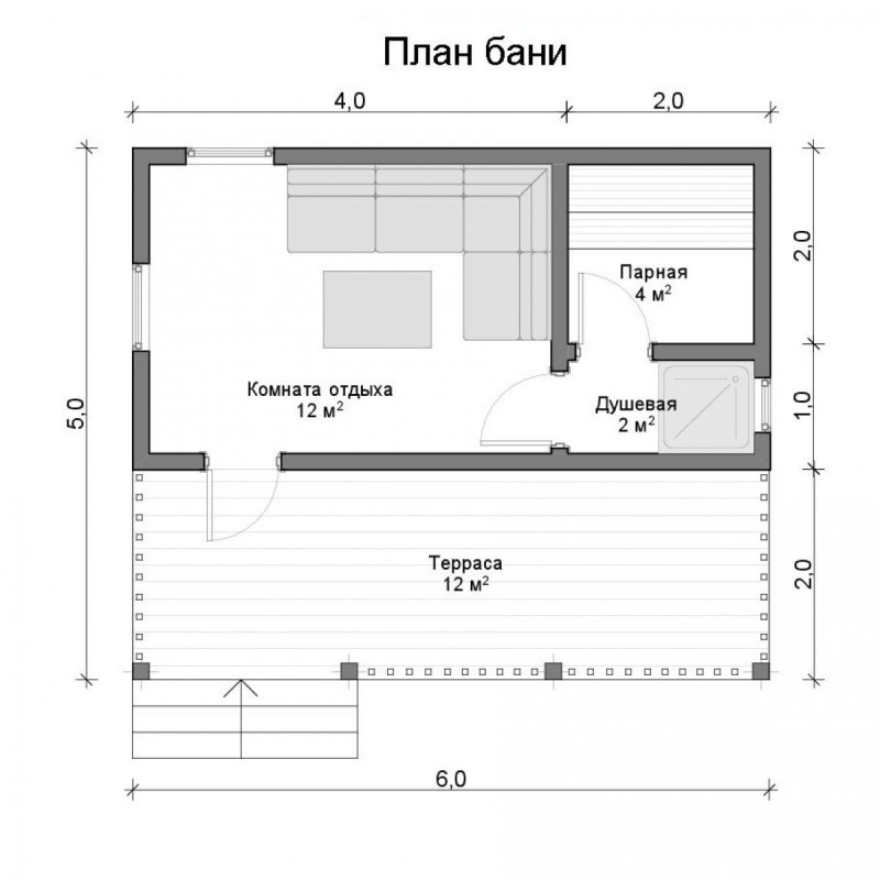 Проекты одноэтажных домов из бруса до 100 м2
