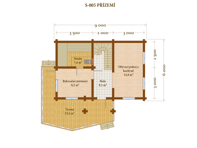 Планировка бани 6х9