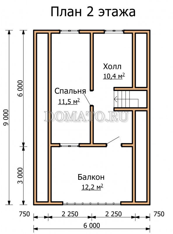 Баня 6х9 двухэтажная планировка