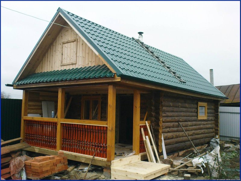 Крыша для бани